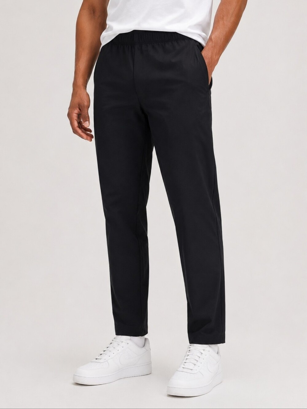 Lululemon ABC Pull-On Drawstring Pants Black Warpstreme Travel Athleisure Size S